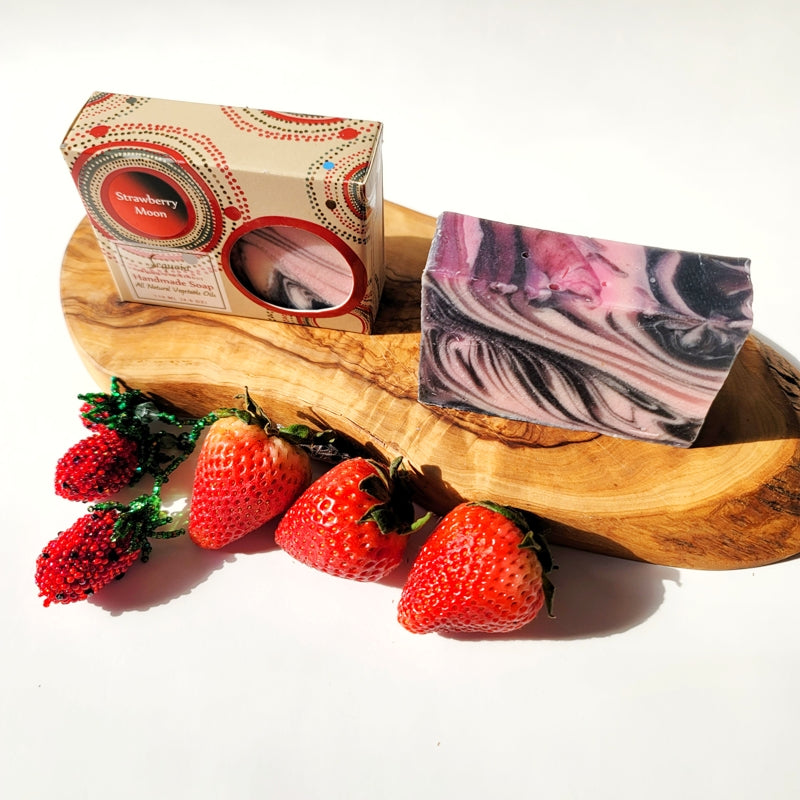 Strawberry Soap Bundle [Strawberry Moon, Strawberry Rhubarb, Wild Berries]