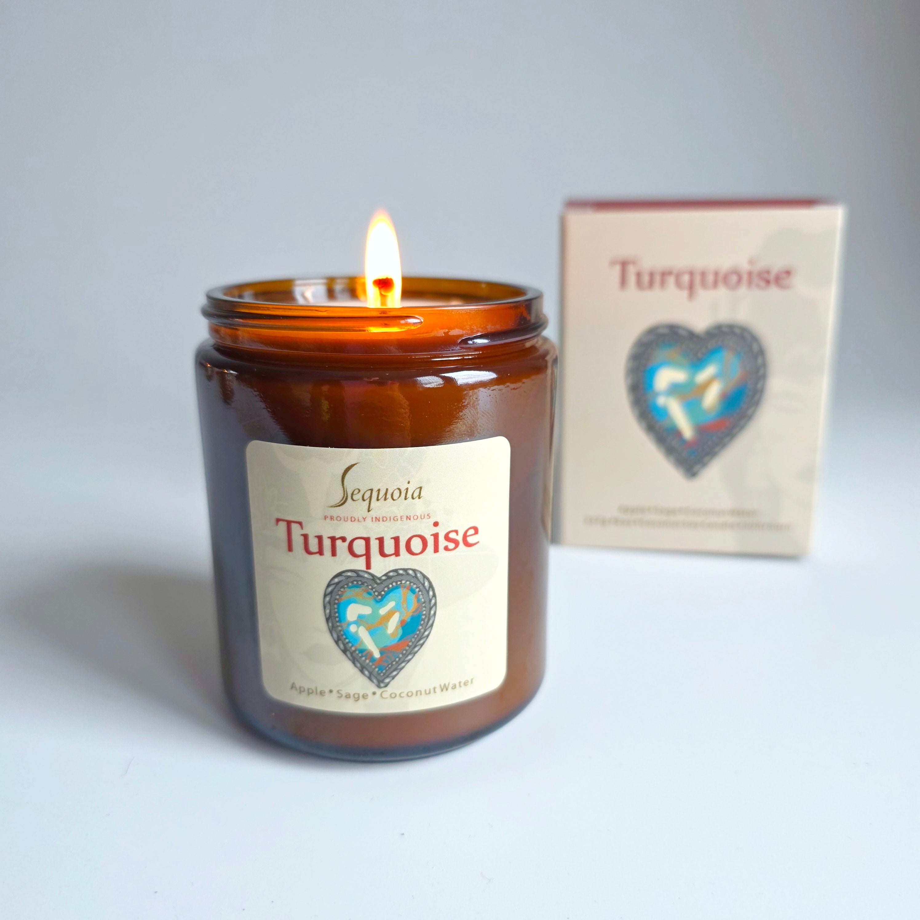 Turquoise Candle