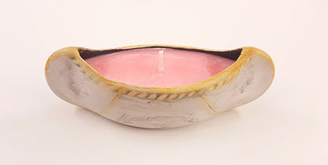 Small Red Clover Canoe Candle