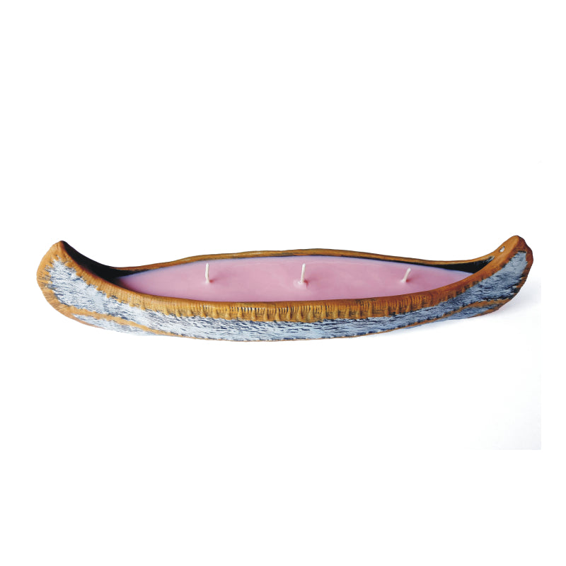 Large Red Clover Canoe Candle / Incense Burner