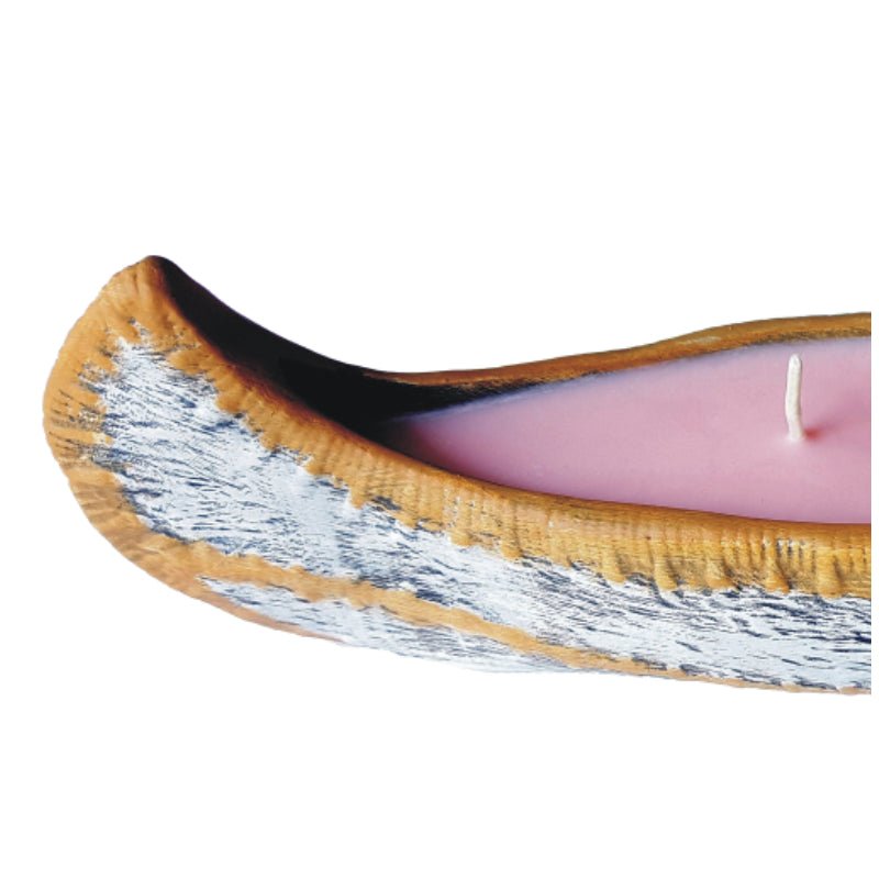 Large Red Clover Canoe Candle / Incense Burner