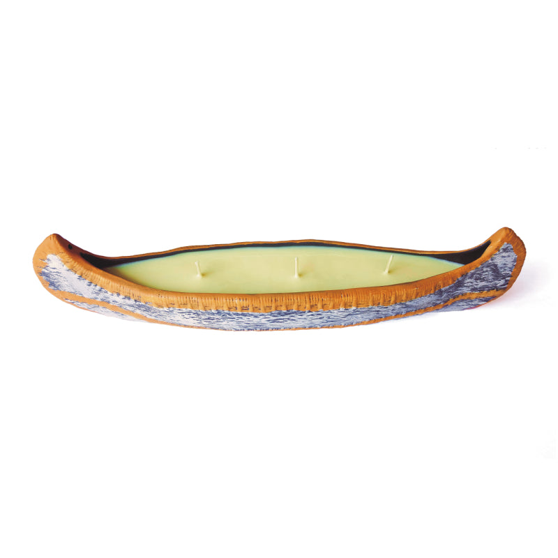 Large Sweetgrass Canoe Candle / Incense Burner